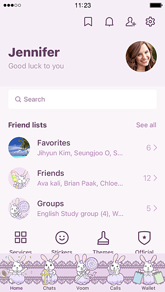 &#127775; 金元寶兔兔 - 甜美夢幻系列 &#127775; iOS 英文-按下