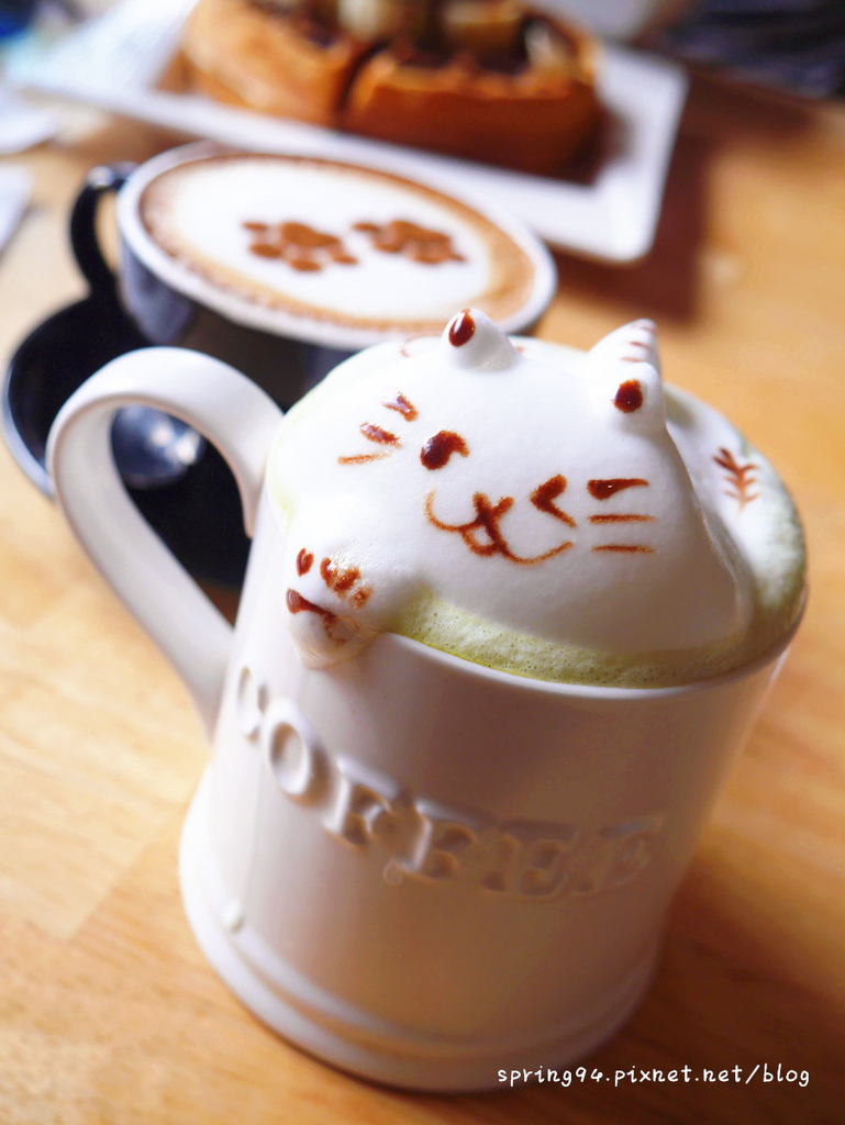 旅行咖啡轻食馆】疗愈系立体猫拉花咖啡〃爱猫的人儿必来