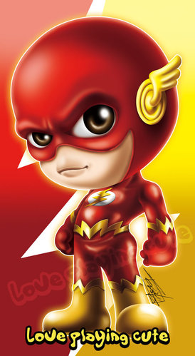 阿贵画-q板闪电侠