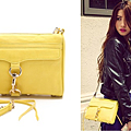 Rebecca Minkoff Mini MAC Clutch (Canary) 嫩黃色淡金鍊.png