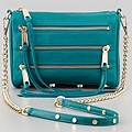 Rebecca Minkoff Mini 5 Zip Clutch 孔雀藍淡金鍊(小)1.jpeg