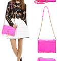 Rebecca Minkoff MAC Clutch 甜心粉桃粉色淡金練(中)1.png