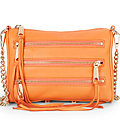 Rebecca Minkoff Mini 5 Zip Clutch 珊瑚色淡金鍊(小).png