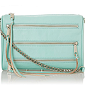 Rebecca Minkoff 5 Zip MAC Clutch 薄荷綠銀鍊(中款).png