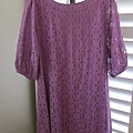 AS05 紫色蕾絲紗洋裝