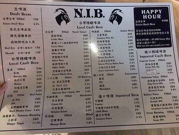 六張犁站  N.I.B. bar & live house 