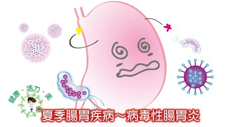 夏季腸胃疾病～病毒性腸胃炎