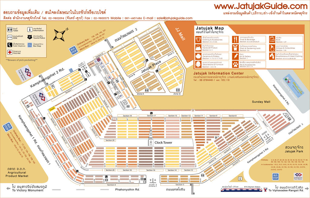 chatuchak market map