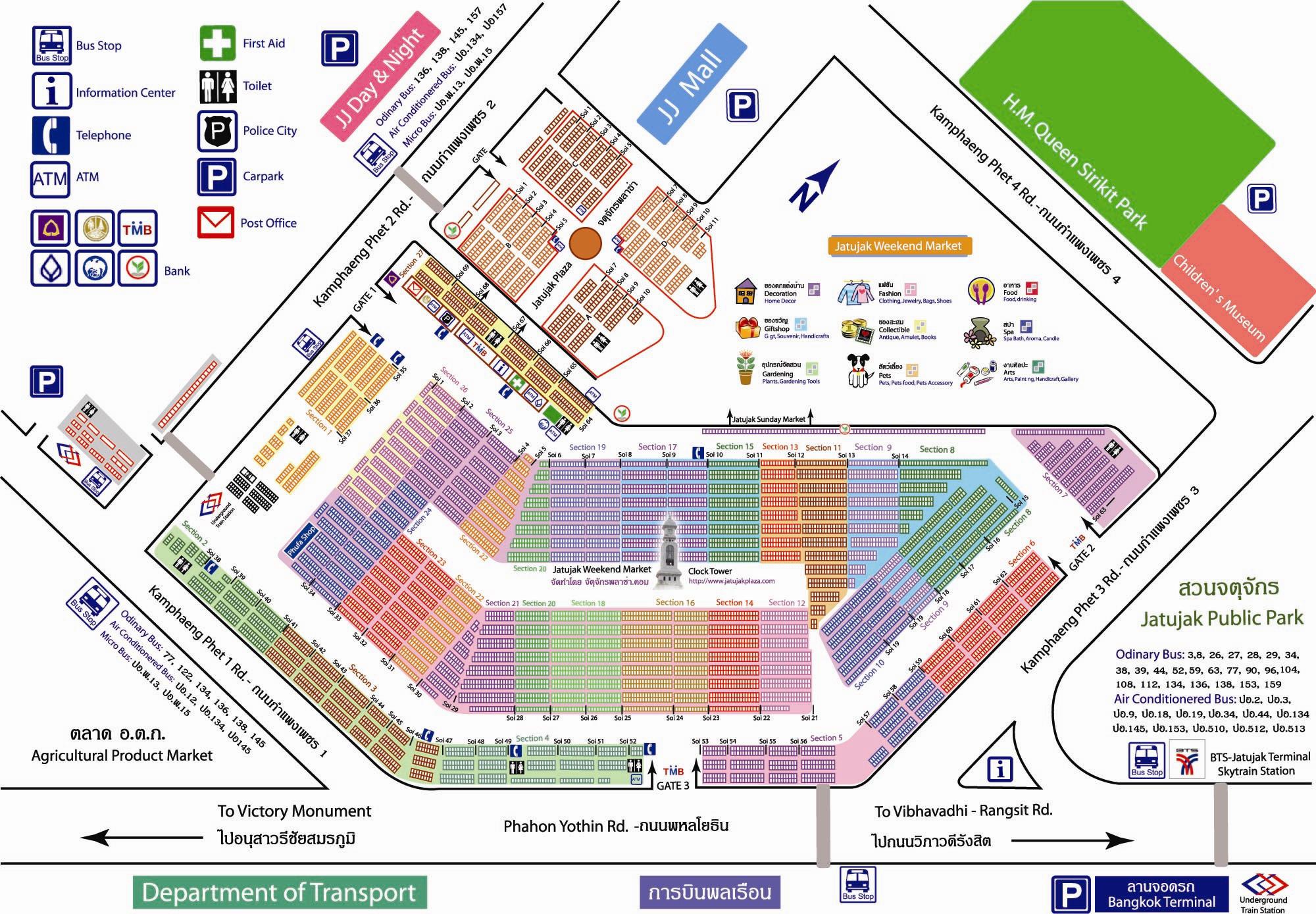 恰圖恰週末市集-chattuchakmap