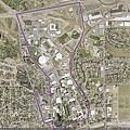 University of Nevada, Reno (UNR) 校園空照圖....事實上校地已經往東擴增到現在的兩三倍大了.....