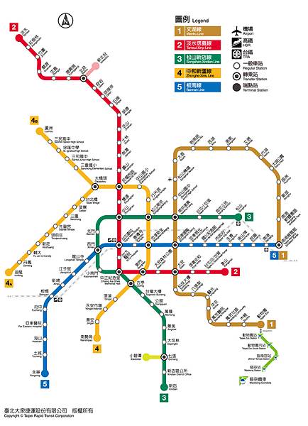 台北捷運路線圖_最正確