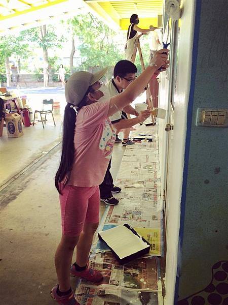 大園區睦祥育幼院牆面粉刷