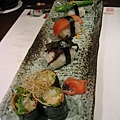 你可以相信,這一排壽司,可都是素的喲!