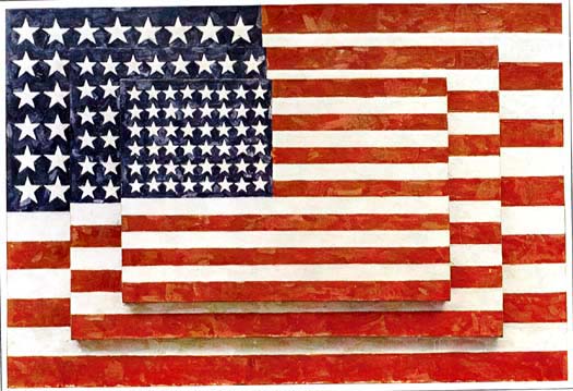 "Three Flags" by Jasper Johns