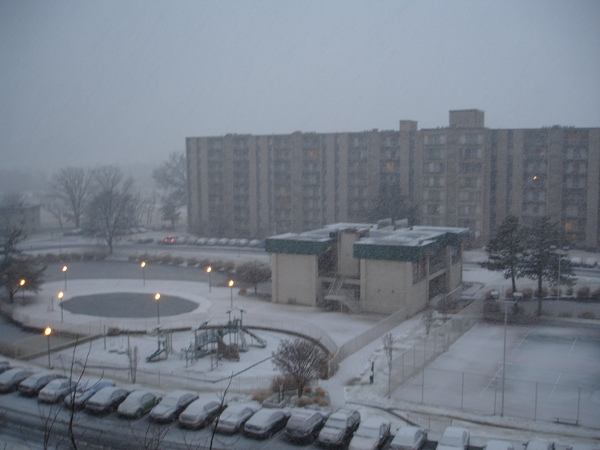 Jan. 26, 2011 傍晚下雪