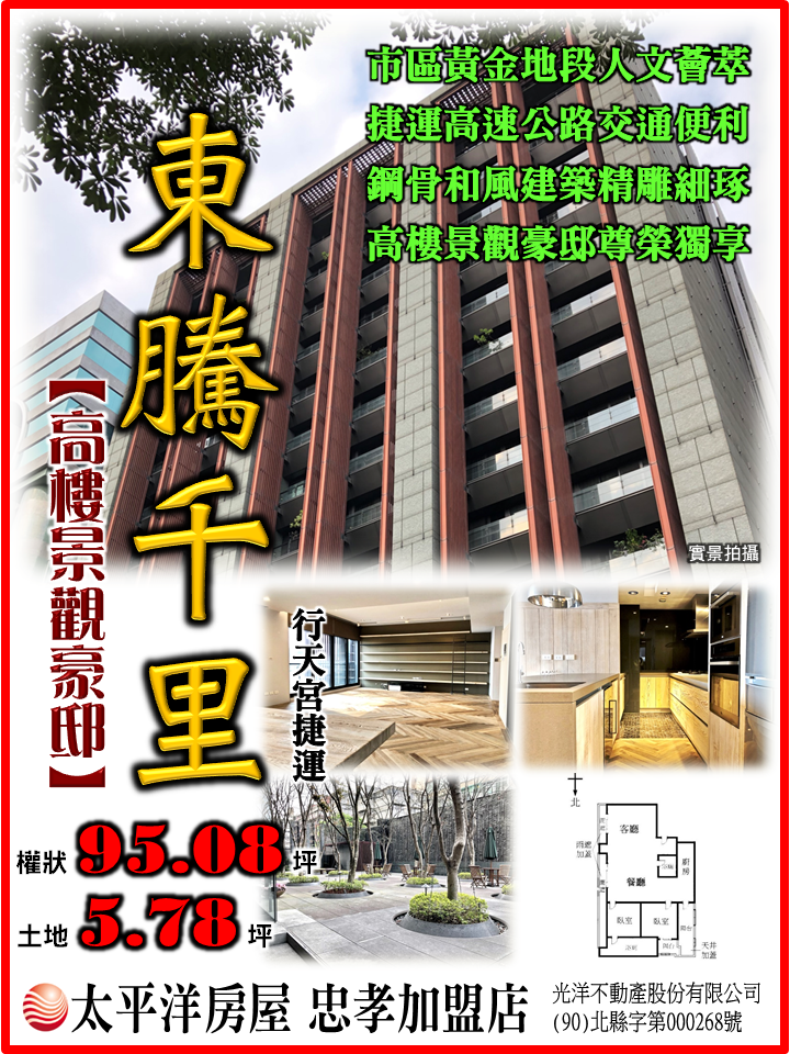 精選優質物件 東騰千里景觀豪邸 青春 房仲物語 痞客邦