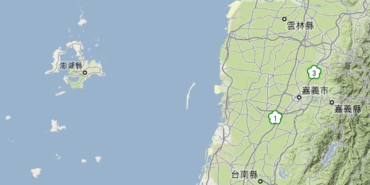 澎湖相對本島位置 澎湖相對本島位置