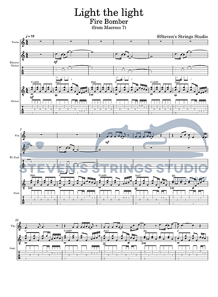 ［小提琴譜 | 吉他譜 | DTXMania］Light t