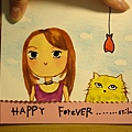 簡小貓生日快樂卡