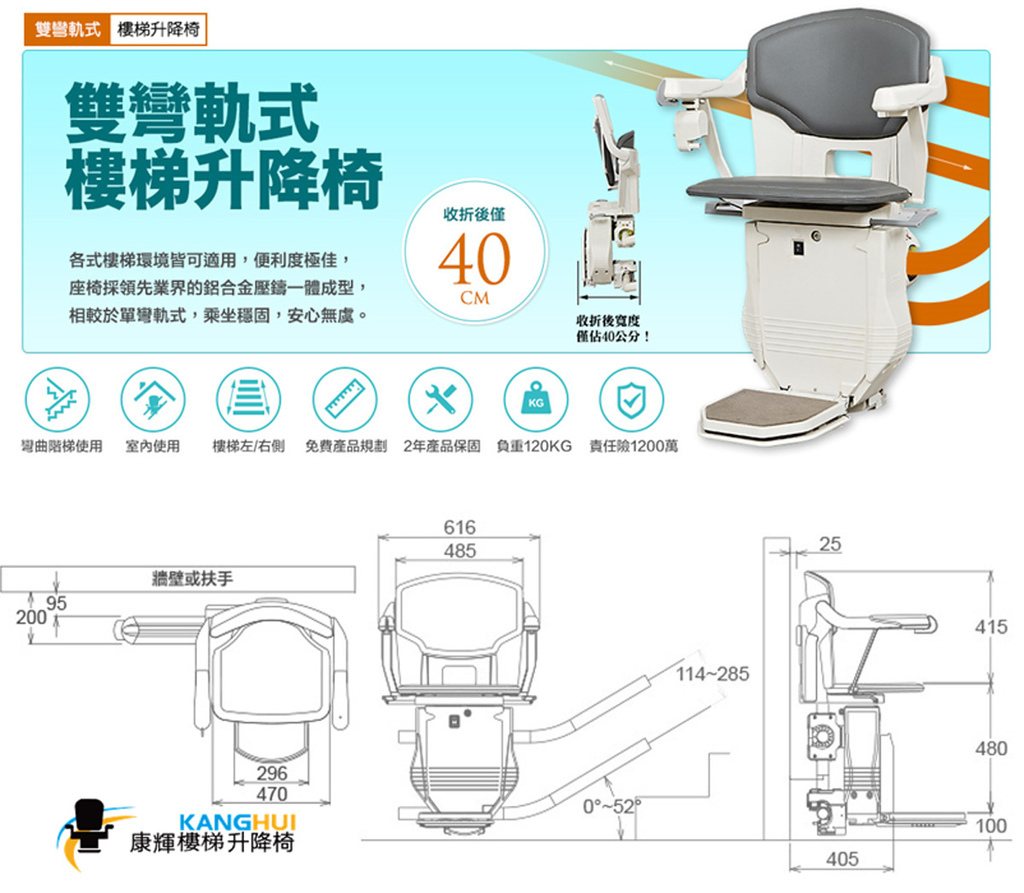 康輝樓梯升降椅,推薦讓長輩住公寓像電梯大樓一樣的舒適安全產品 (價格,價位,補助,費用,評價) (7)