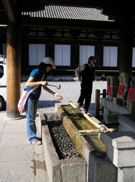 習慣了日本的神社，看到御手洗，都要洗一下！