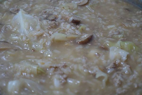 高麗菜香菇肉粥