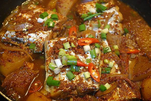 韓式辣燉帶魚