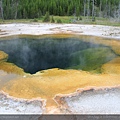 Yellowstone黃石公園-Black Sand Basin, Emerald Pool 綠寶石溫泉