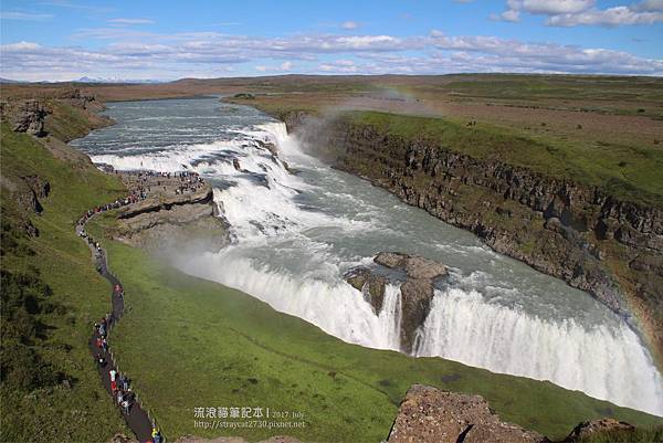 20170709B-12冰島自助行。金圈之旅-古佛斯瀑布(黃金瀑布)Gullfoss