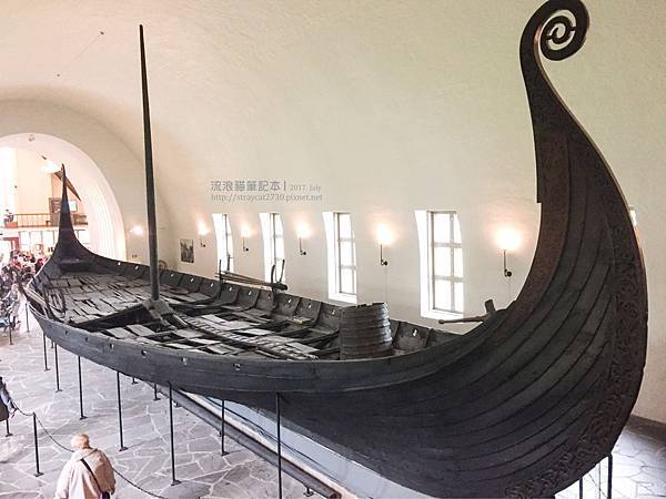 pixnet0721-23【挪威】奧斯陸Oslo-Viking Ship Museum(維京船博物館)，維京船奧塞貝格號（Oseberg）820年左右建造，有華麗裝飾雕刻
