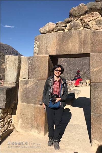 南美祕魯-Cusco庫斯科-聖谷，Ollantaytambo奧揚泰坦博，重要印加遺址-太陽神廟，切割石塊堆砌建築