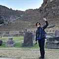 南美祕魯-Cusco庫斯科-聖谷，Ollantaytambo奧揚泰坦博，需要爬階梯至山上的印加遺址-太陽神廟