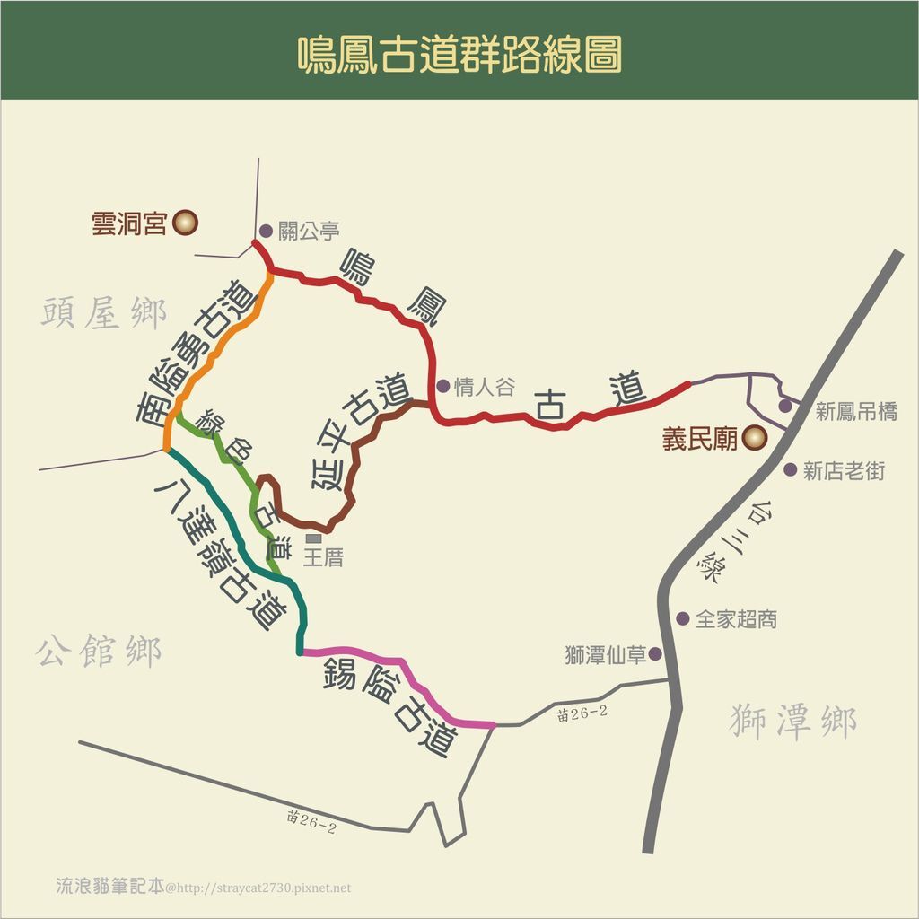 苗栗健行-鳴鳳古道群路線圖.jpg