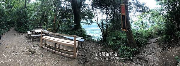 小百岳-桃園溪洲山09-愚公亭往溪洲山，休息區-微風廣場