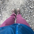 關山嶺山36-這一趟下來，雨天攀爬後的紀念禮，褲管鞋子都是泥...
