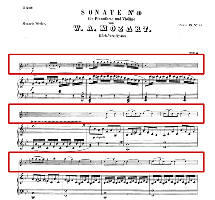 Mozart K. 454 部分