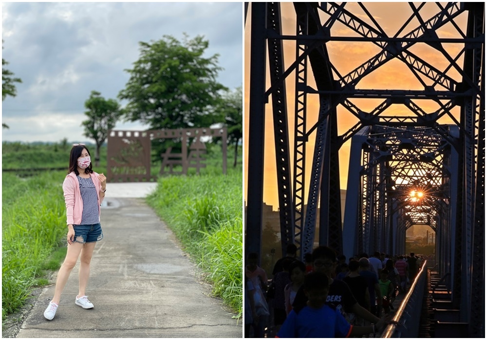 高屏溪,舊鐵橋濕地教育園區,大樹舊鐵橋,三和瓦窯,鐵道文化公園,左岸河濱公園,鐵橋天空步道,高雄,屏東,下淡水溪鐵橋　,高屏舊鐵橋,鐵道,親子,公園,花海