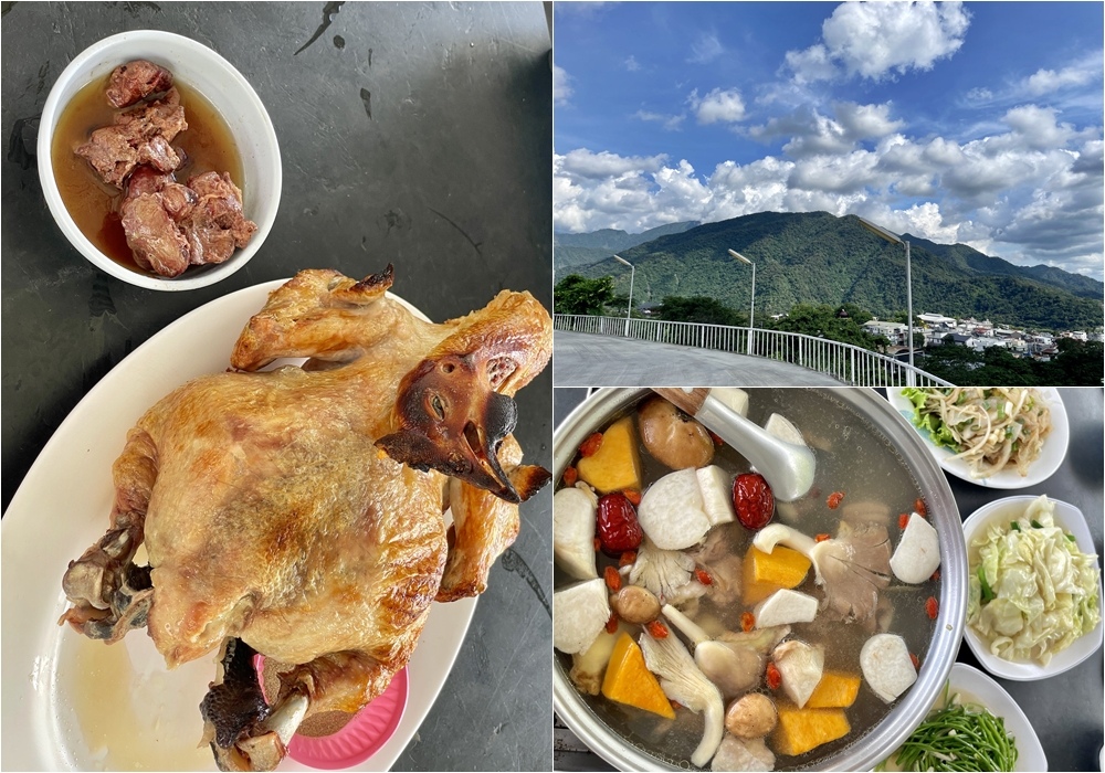 貝卡休閒土雞城,地磨兒藝術公園,桶仔烤土雞,土雞湯,涼拌山豬皮,蔥爆牛肉,土雞料理,屏東,三地門,屏東美食,三地門美食,屏東景觀餐廳,清蒸海鱸魚,金線南瓜雞