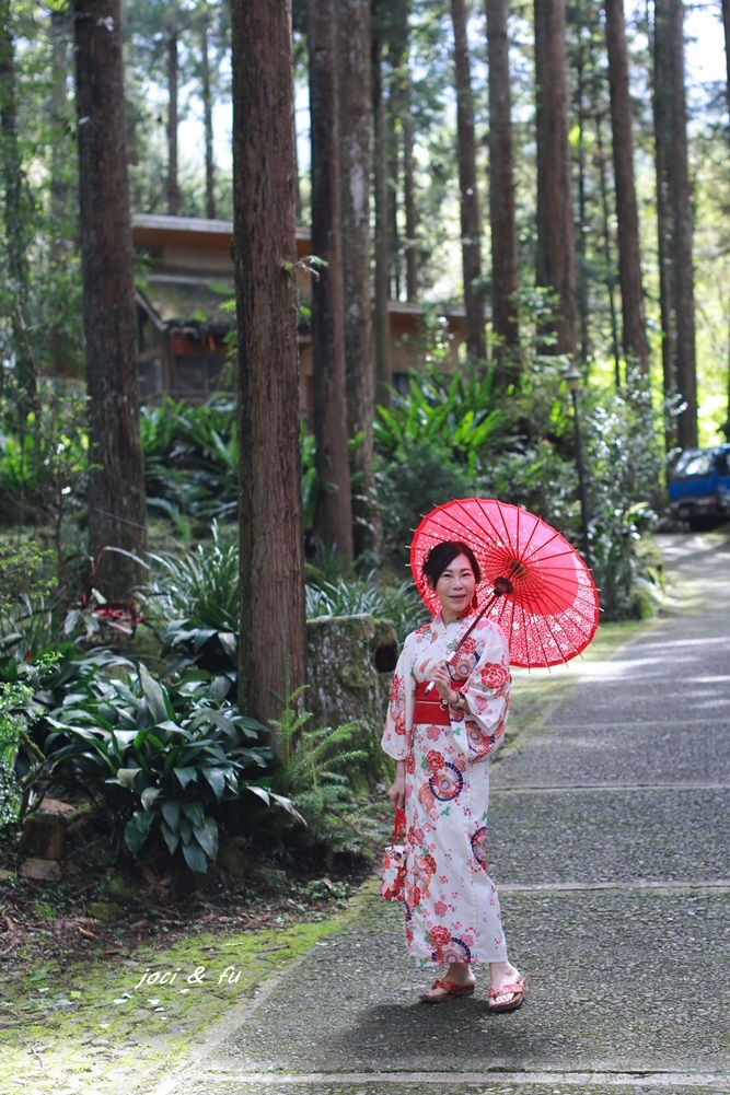 溪頭住宿 金台灣山莊 芬多精、茶香、鱒魚兩吃 / 穿和服漫步