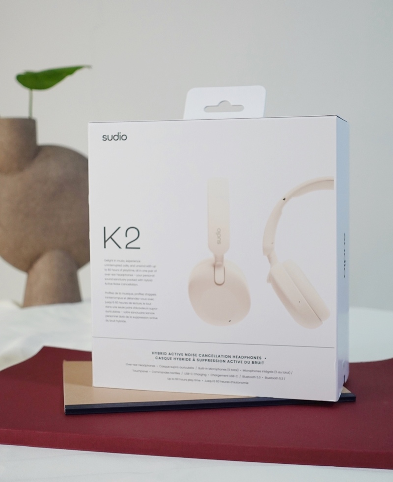 [開箱]Sudio K2耳罩式藍芽耳機｜混合式主動降噪｜長效