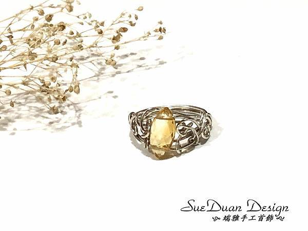 2025.7 戒指I- 銀編黃水晶