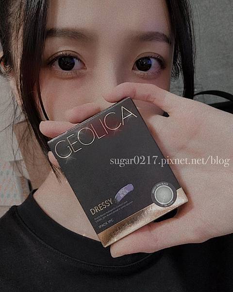 隱形眼鏡 隱眼 美瞳 GEO Dressy Ring Black Choco 月拋 14.2mm 自然感