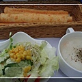 前菜~沙拉+濃湯+起司棒