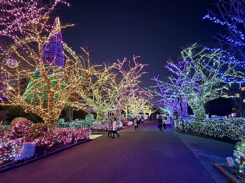 2023-11-22 東京賞楓旅Day4-2 夜訪讀賣樂園（