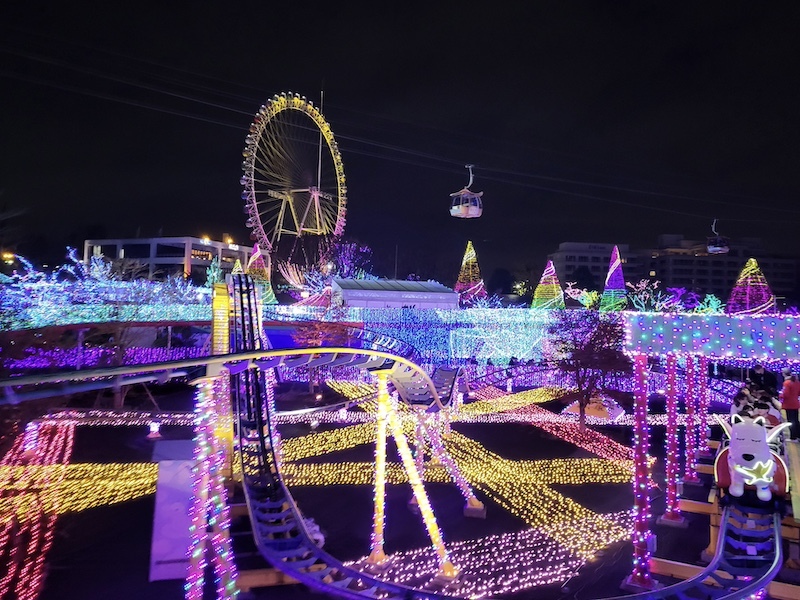 2023-11-22 東京賞楓旅Day4-2 夜訪讀賣樂園（