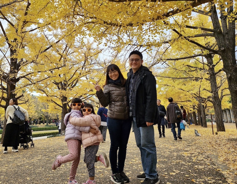 2023-11-23 東京賞楓旅Day5 昭和紀念公園銀杏步