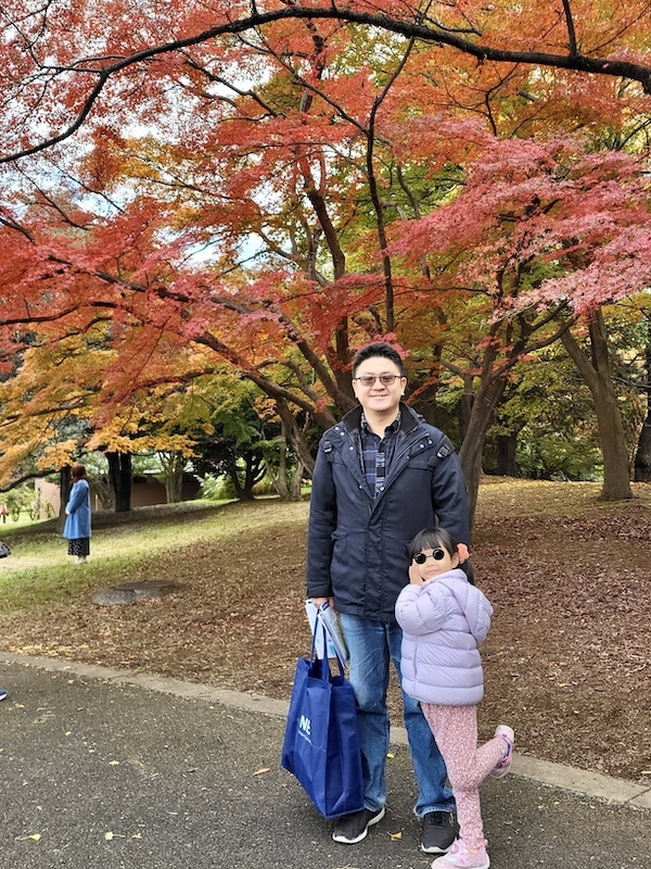 2023-11-23 東京賞楓旅Day5 昭和紀念公園銀杏步