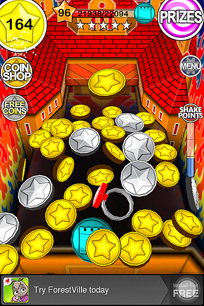 Iphone 遊戲app 硬幣聲響不停的推金幣遊戲 Coin Dozer 內附詳細教學翻譯 我家有個懶主人 痞客邦