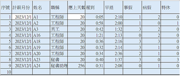 EXCEL表格套表匯出匯入2