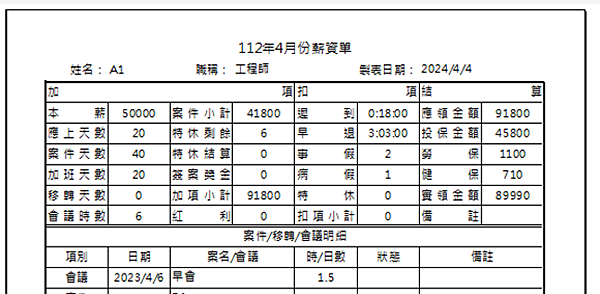 EXCEL薪資計算11